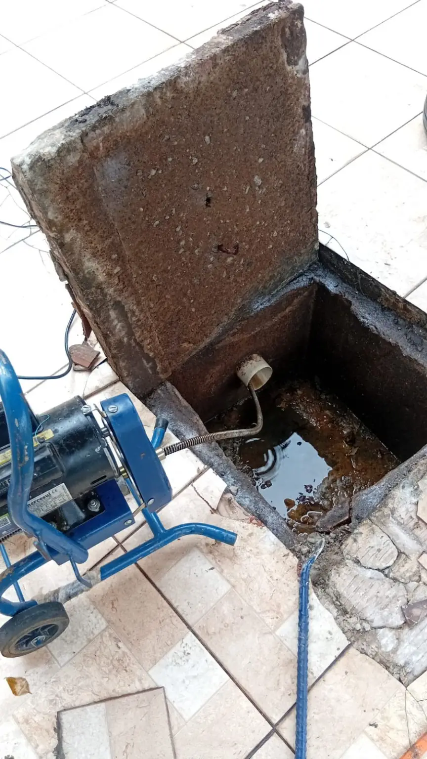 Limpeza de caixa de gordura